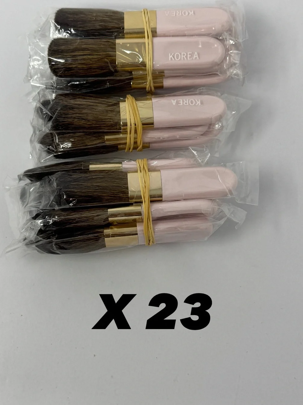 Lot of 65 Mary Kay Pink 2 1/4” Cake Eyeliner Sponge Shadow Blush Compact Brush